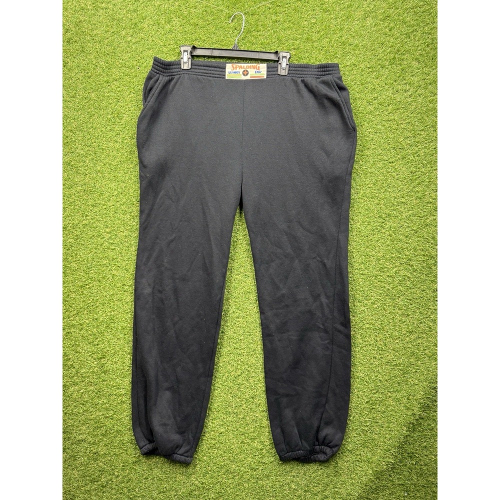 Vintage Spalding Sweatpants Mens XL Ankle Zip Tech Fleece Lounge Pull On 90s